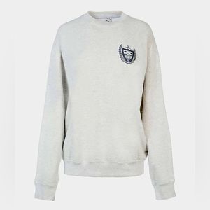 $165 retail! Sporty & Rich Melange grey cotton sweatshirt xs